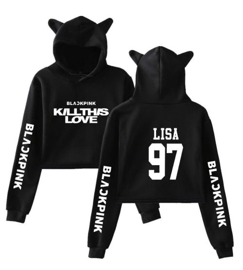 Blackpink Cropped Hoodie – Lisa