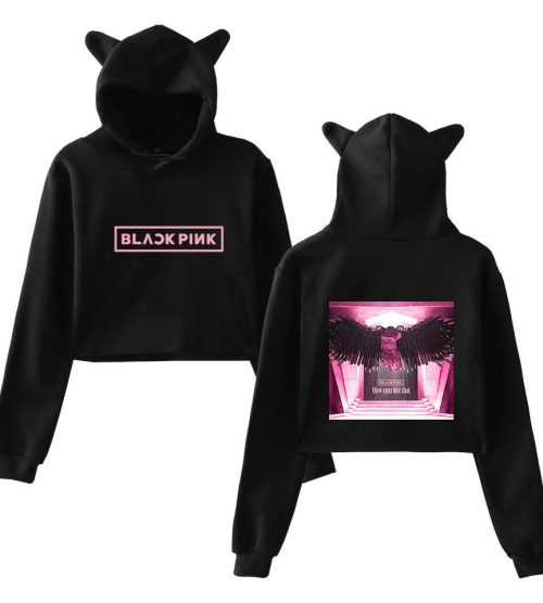 Blackpink How You Like That Cropped Hoodie #6