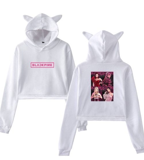 Blackpink Born Pink Cropped Hoodie #9