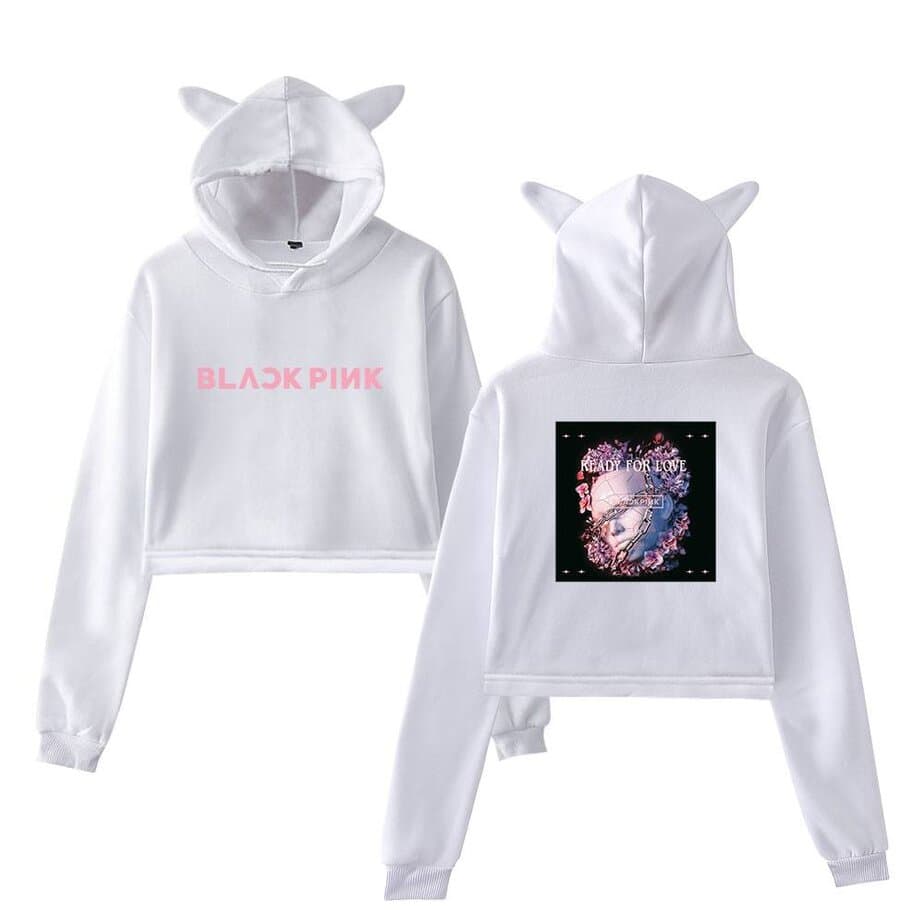 Blackpink Ready for Love Cropped Hoodie #1 - Image 2