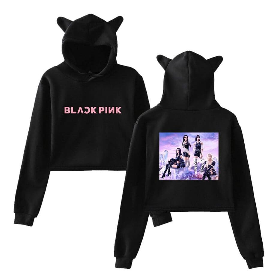 Blackpink Ready for Love Cropped Hoodie #3 - Image 2