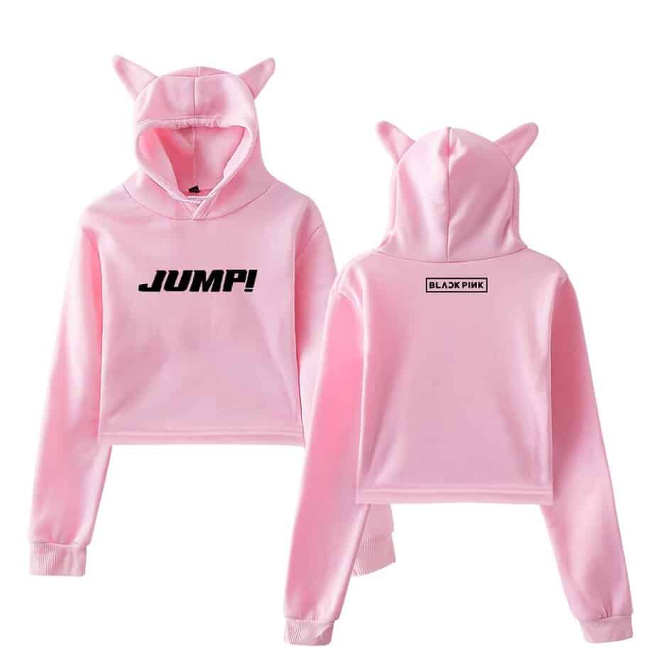 Blackpink Jump Cropped Hoodie #4 - Image 5