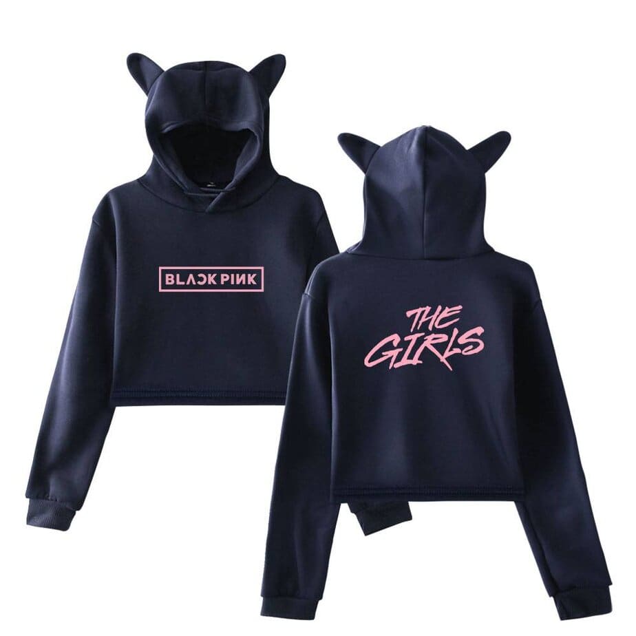 Blackpink Cropped Hoodie #36 - Image 4