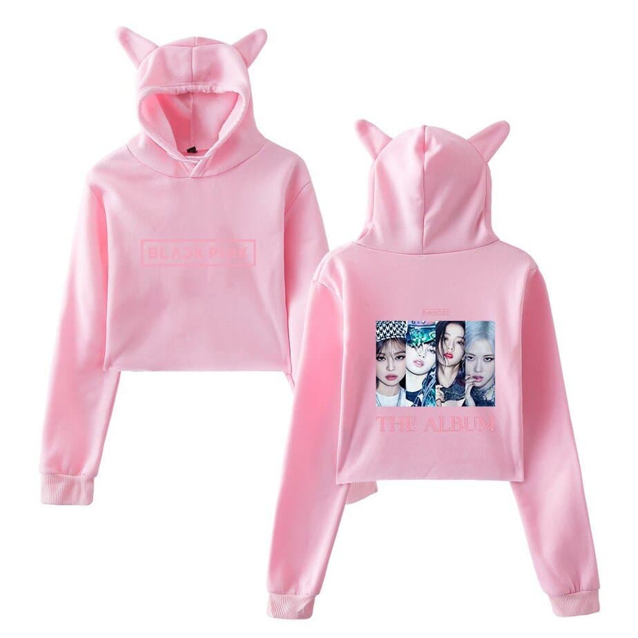 Blackpink The Album Cropped Hoodie #5 - Image 2