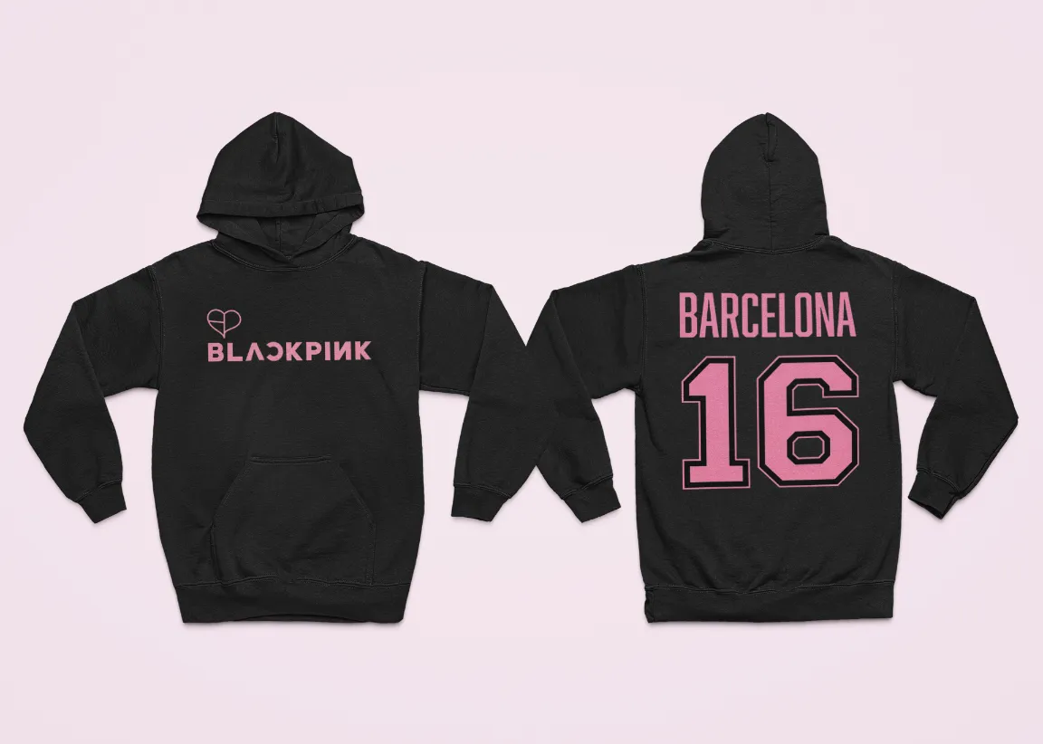 blackpink barcelona hoodie